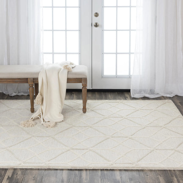 Apso Geometric Beige Living Room Rug Area Rugs LOOMLAN By LOOMLAN