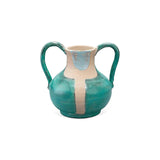 Aqua Ceramic Maye Two Handled Vessel Vases & Jars LOOMLAN By Jamie Young