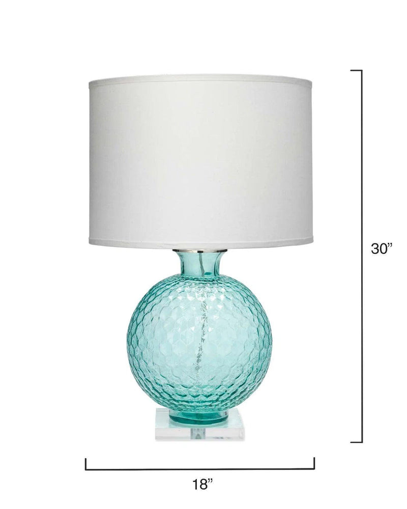 Aqua Glass Clark Table Lamp Table Lamps LOOMLAN By Jamie Young