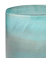 Aqua Two Tone Glass Vapor Vase 11" Vases & Jars LOOMLAN By Jamie Young