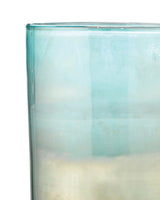 Aqua Two Tone Glass Vapor Vase 20" Vases & Jars LOOMLAN By Jamie Young