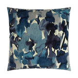 Aquarelle Indigo Blue Throw Pillow With Insert Throw Pillows LOOMLAN By D.V. Kap