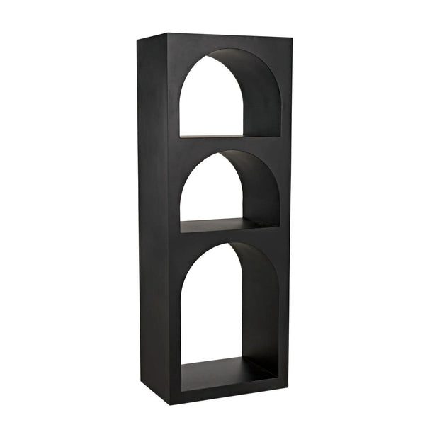 Aqueduct Bookcase, A, Black Metal Bookcases LOOMLAN By Noir