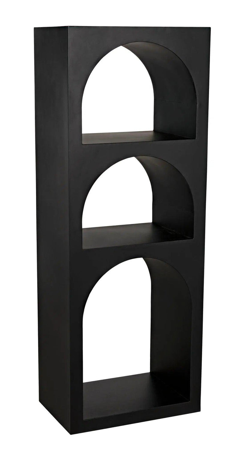 Aqueduct Bookcase, A, Black Metal Bookcases LOOMLAN By Noir