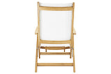 Aquitania Teak Outdoor Folding Deck Chair Outdoor Cabanas & Loungers LOOMLAN By HiTeak