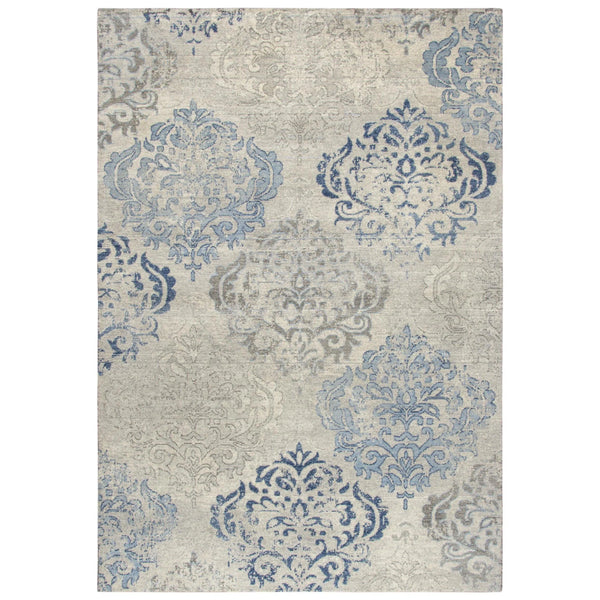 Aram Medallion Blue Large Area Rugs For Living Room Area Rugs LOOMLAN By LOOMLAN