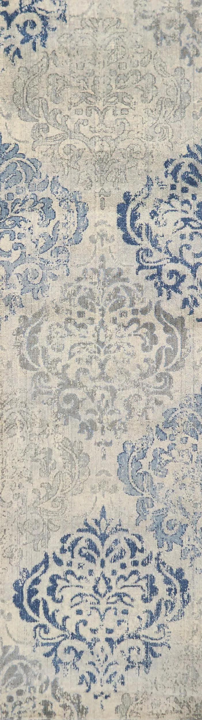 Aram Medallion Blue Large Area Rugs For Living Room Area Rugs LOOMLAN By LOOMLAN