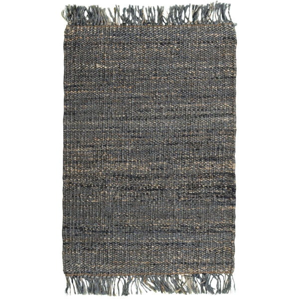 Arar Gray Jute Rug 9x12 For Living Room Area Rugs LOOMLAN By LOOMLAN