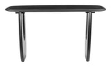 Arasan Wood Black Geometric Console Table Console Tables LOOMLAN By Zuo Modern