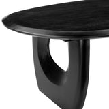 Arasan Wood Black Oval Coffee Table Coffee Tables LOOMLAN By Zuo Modern