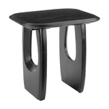 Arasan Wood Black Rectangular Accent Table Side Tables LOOMLAN By Zuo Modern