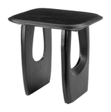 Arasan Wood Black Rectangular Accent Table Side Tables LOOMLAN By Zuo Modern