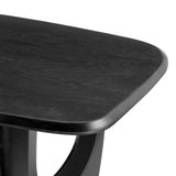 Arasan Wood Black Rectangular Dining Table Dining Tables LOOMLAN By Zuo Modern