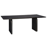 Arc Wooden Rectangular Dining Table