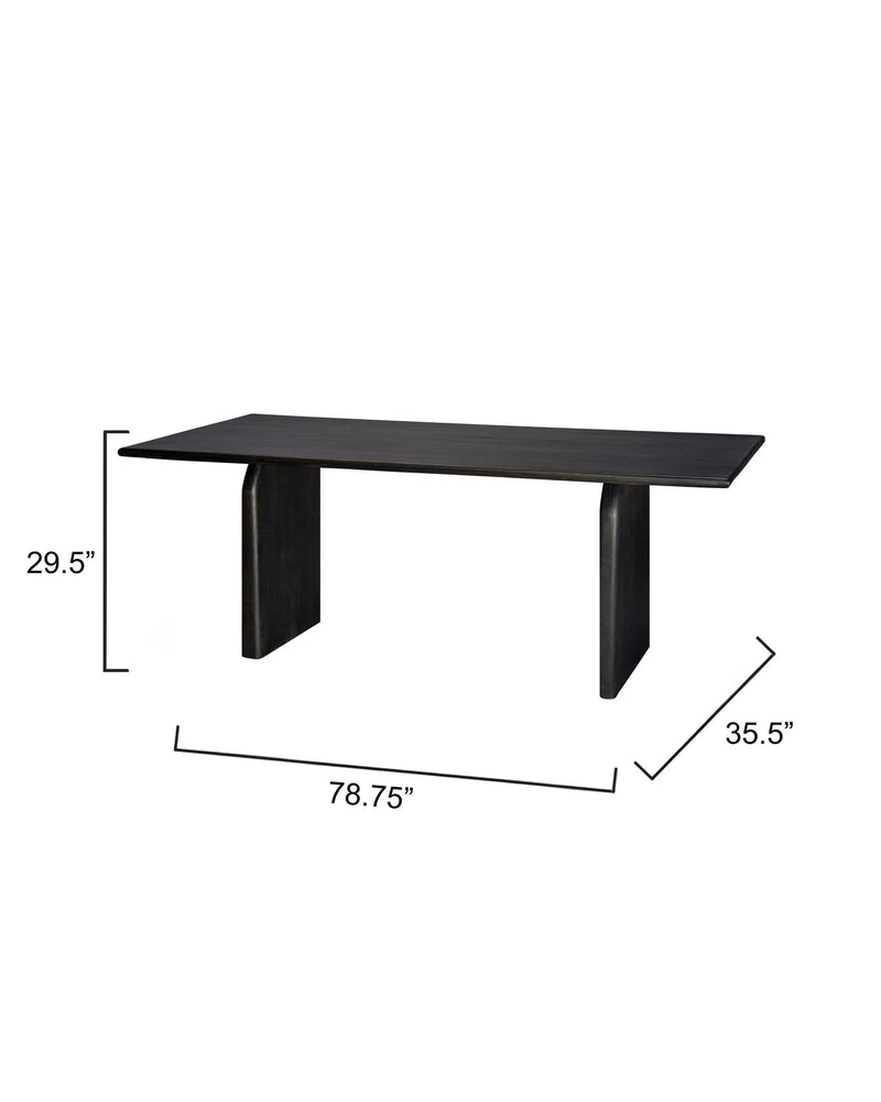 Arc Wooden Rectangular Dining Table