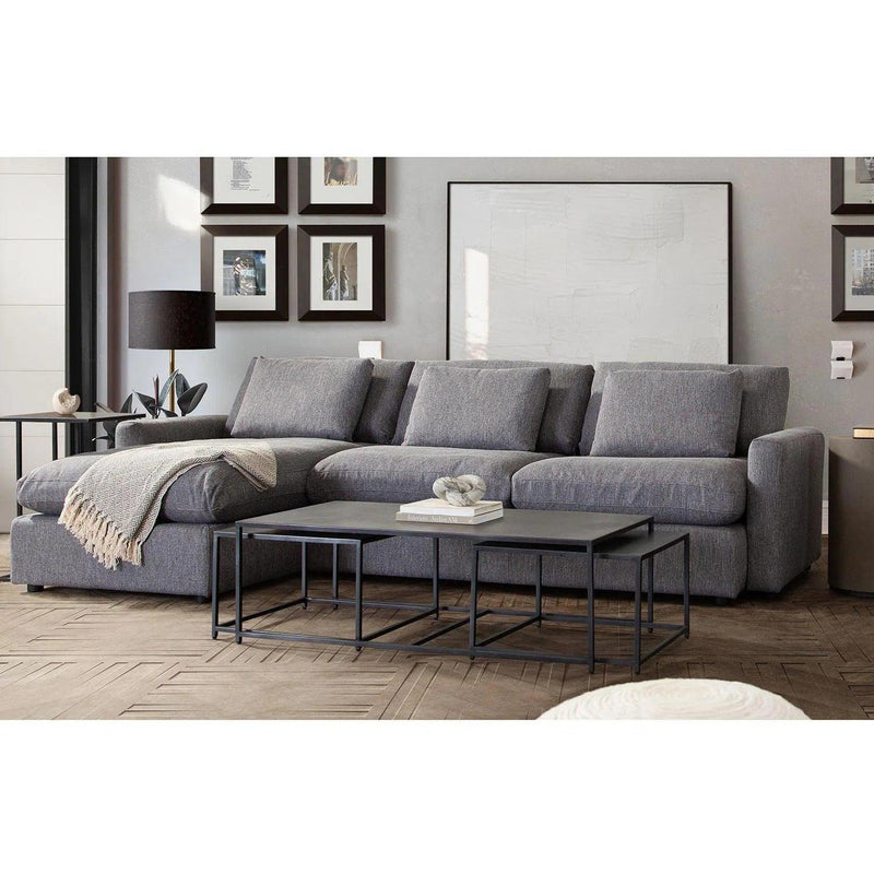 Arcadia 2PC Reversible Chaise Sectional Sectionals LOOMLAN By Diamond Sofa