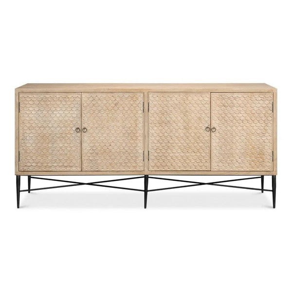 Archie Four Door Sideboard Buffet for Dining Room Sideboards LOOMLAN By Sarreid