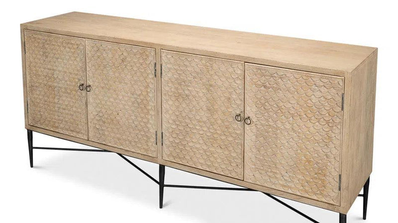 Archie Four Door Sideboard Buffet for Dining Room Sideboards LOOMLAN By Sarreid