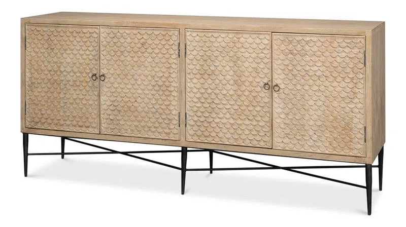 Archie Four Door Sideboard Buffet for Dining Room Sideboards LOOMLAN By Sarreid