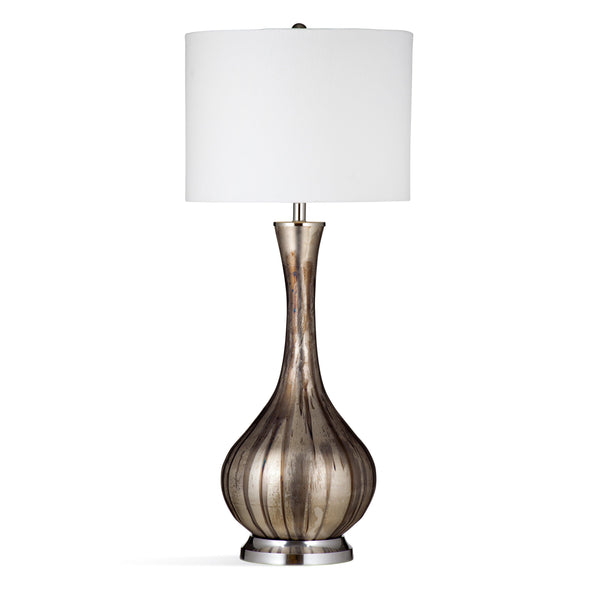 Archimedes Glass Brown and Silver Table Lamp Table Lamps LOOMLAN By Bassett Mirror