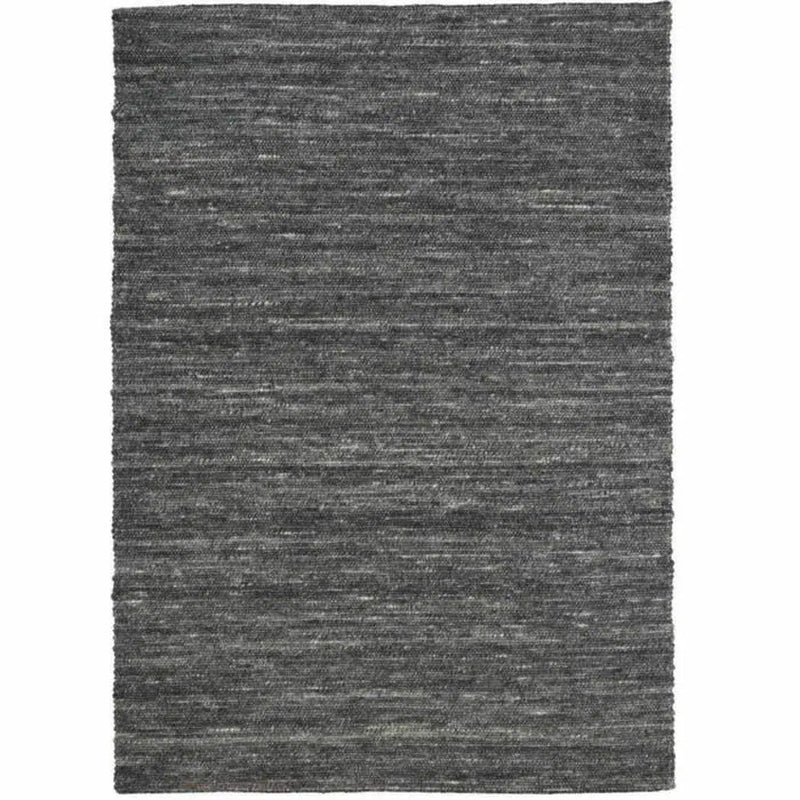 Ardisia Charcoal Grey Solid Handmade Wool Rug By Linie Design Area Rugs LOOMLAN By Linie Design