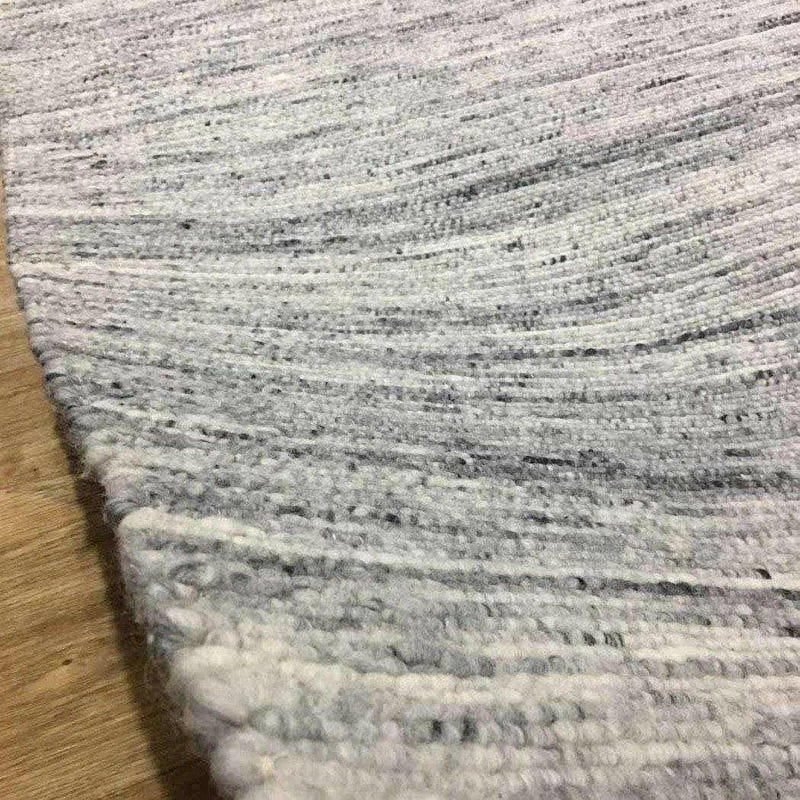 Ardisia Light Grey Solid Handmade Wool Rug By Linie Design Area Rugs LOOMLAN By Linie Design