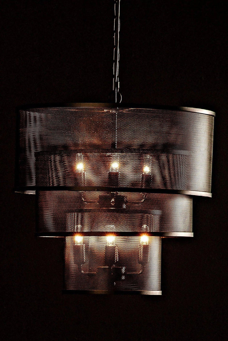 Arena Black Steel Pendant Pendants LOOMLAN By Noir