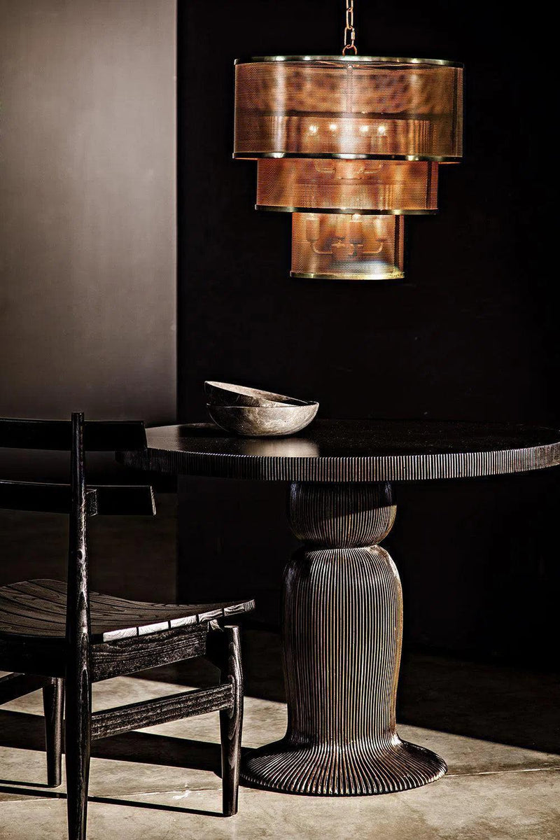 Arena Metal Pendant With Brass Finish Pendants LOOMLAN By Noir