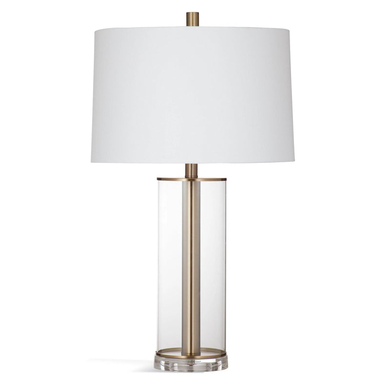 Ares Glass and Acrylic Brown Table Lamp Table Lamps LOOMLAN By Bassett Mirror