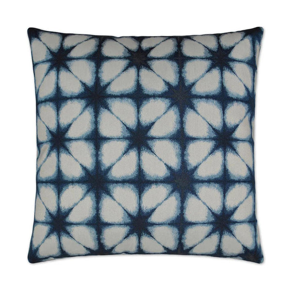 Aretha Blue Throw Pillow With Insert Throw Pillows LOOMLAN By D.V. Kap