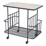 Argus Bar Cart Black Home Bar Carts LOOMLAN By Zuo Modern