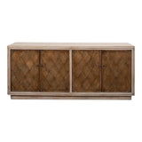 Argyle Sideboard 4 Doors Stone Grey Sideboards LOOMLAN By Sarreid