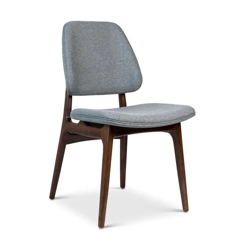 Ariel Boucle Upholstered Wood Armless Side Chair Dining Chairs LOOMLAN By Urbia