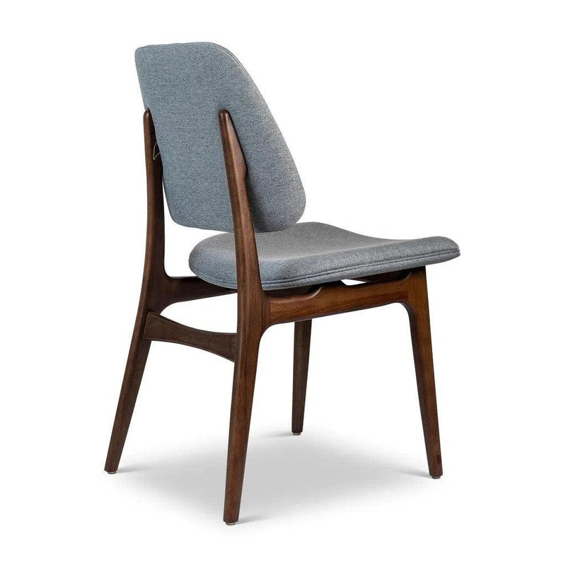 Ariel Boucle Upholstered Wood Armless Side Chair Dining Chairs LOOMLAN By Urbia