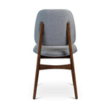 Ariel Boucle Upholstered Wood Armless Side Chair Dining Chairs LOOMLAN By Urbia