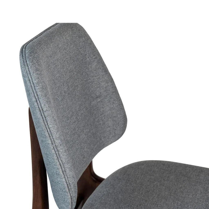 Ariel Boucle Upholstered Wood Armless Side Chair Dining Chairs LOOMLAN By Urbia