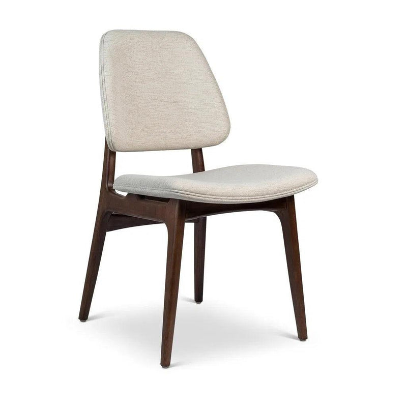 Ariel Boucle Upholstered Wood Armless Side Chair Dining Chairs LOOMLAN By Urbia