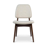 Ariel Boucle Upholstered Wood Armless Side Chair Dining Chairs LOOMLAN By Urbia