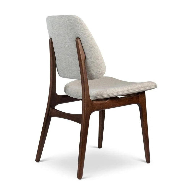 Ariel Boucle Upholstered Wood Armless Side Chair Dining Chairs LOOMLAN By Urbia