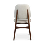 Ariel Boucle Upholstered Wood Armless Side Chair Dining Chairs LOOMLAN By Urbia