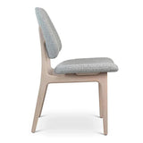 Ariel Boucle Upholstered Wood Armless Side Chair Dining Chairs LOOMLAN By Urbia