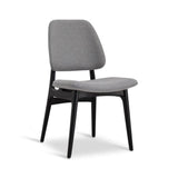 Ariel Boucle Upholstered Wood Armless Side Chair Dining Chairs LOOMLAN By Urbia