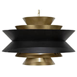 Arion Pendant, Steel with Brass Finish Pendants LOOMLAN By Noir