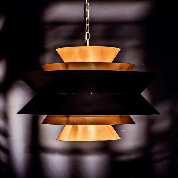 Arion Pendant, Steel with Brass Finish Pendants LOOMLAN By Noir