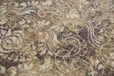 Arla Damask Brown Large Area Rugs For Living Room Area Rugs LOOMLAN By LOOMLAN