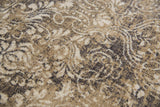 Arla Damask Brown Large Area Rugs For Living Room Area Rugs LOOMLAN By LOOMLAN