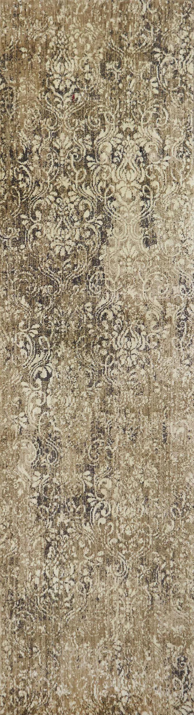 Arla Damask Brown Large Area Rugs For Living Room Area Rugs LOOMLAN By LOOMLAN