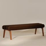 Arlo Wood and Metal Bench Bedroom Benches LOOMLAN By Moe's Home