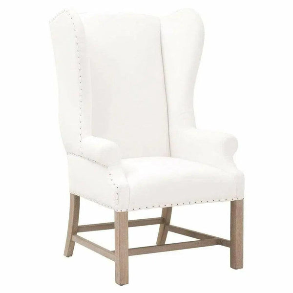 Chateau Wingback Polyester Upholstered Armchair