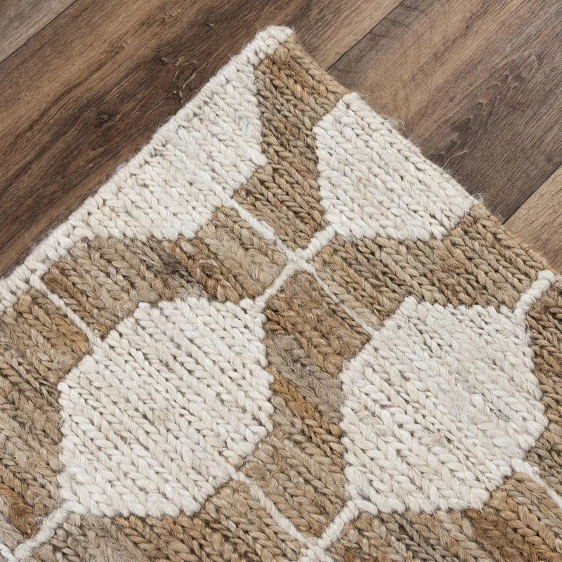 Arma Beige Jute Rug 8x10 For Living Room Area Rugs LOOMLAN By LOOMLAN